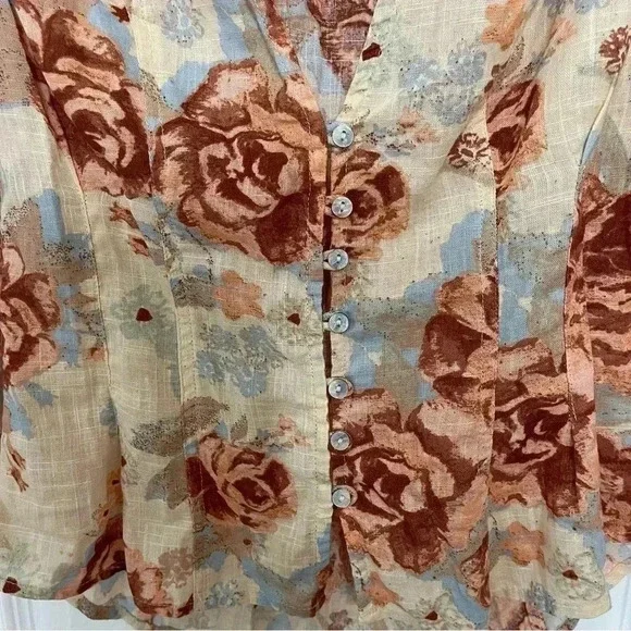 Free People Found You Printed Top ~ Size XS! Absolutely gorgeous top! - Picture 7 of 13